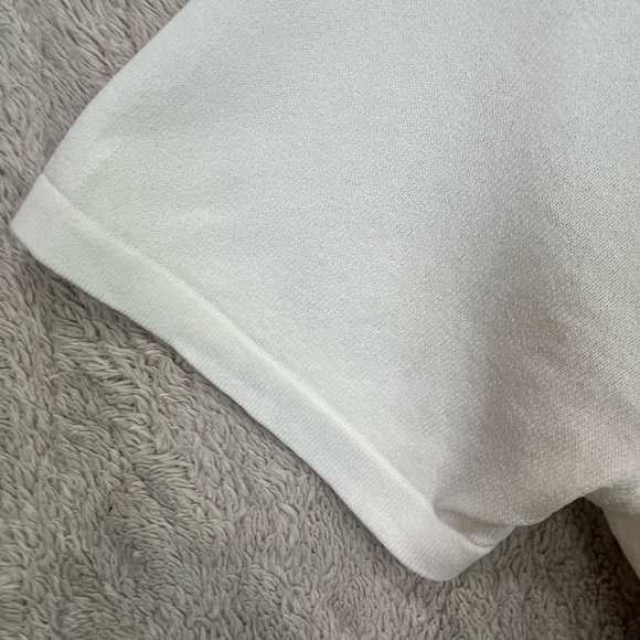 NWT Modern Citizen Jude White Wrap Knit S. Sleeve Top Sz XL Stretchy Front Tie - Picture 5 of 16